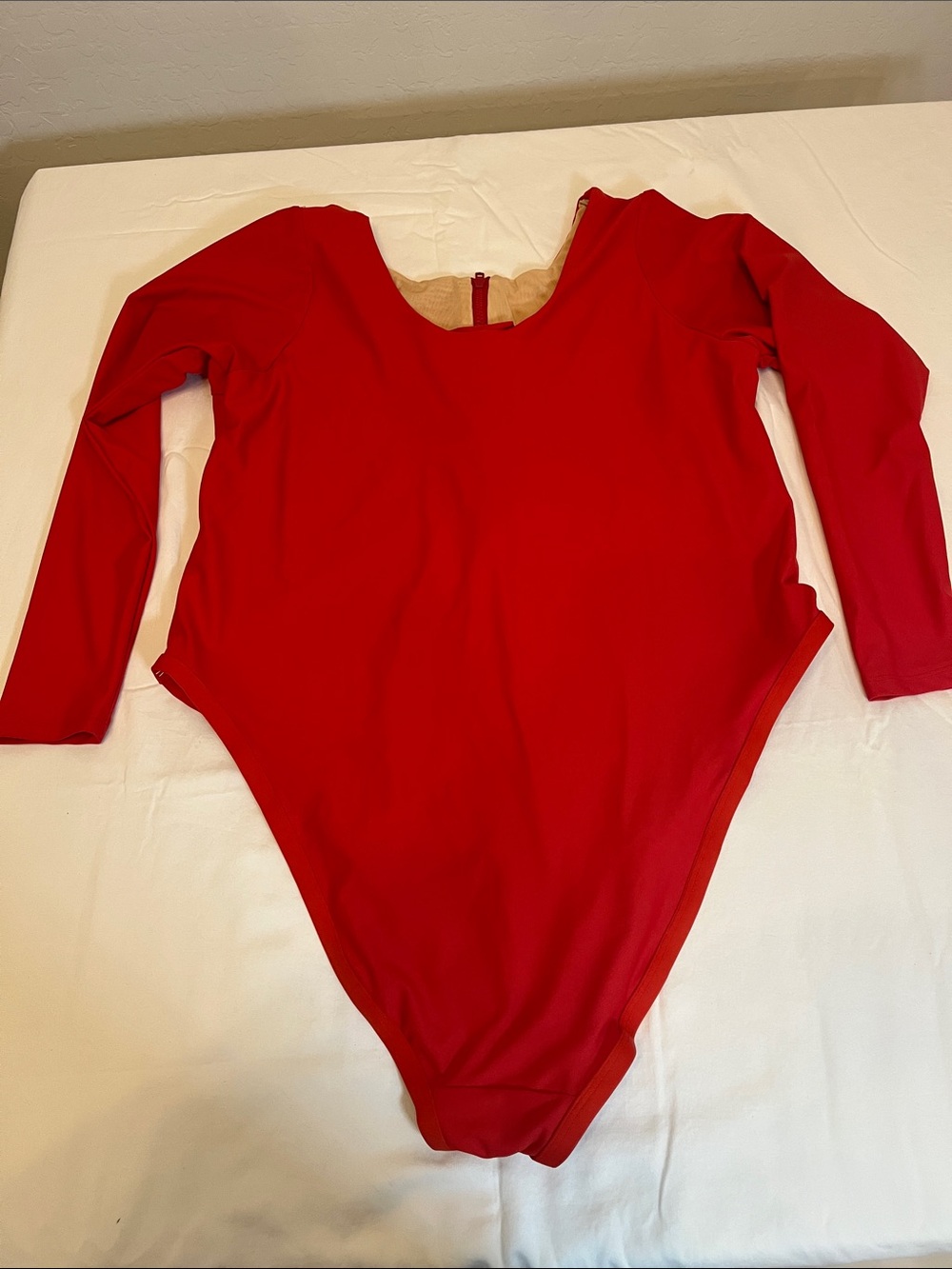 Alpine Red Long-Sleeve Kids One-Piece Bodysuit